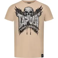 TAPOUT Camisa 'Creston' areia / cinzento claro / preto