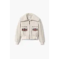 Desigual , Jaqueta trucker, AlgodÃO, Branco, XS