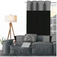 Soleil D Ocre Cortinados VICTORIA - Preto - 135x250 cm