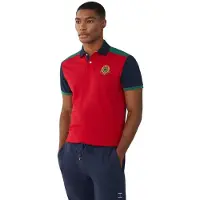 Hackett London para homem. HM563263 Polo Heritage Multi vermelho (S), Casual, Algodão, Manga curta
