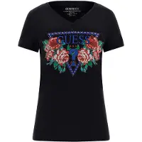 GUESS Camisa cinzento claro / vermelho / preto