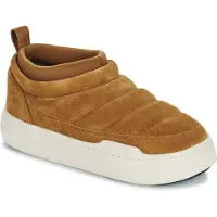 Moon Boot para mulher. 80D2470020 Ténis Park castanhos em pele macia (41), Couro, Marrom, Plano, Nenhum, Casual