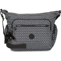 Kipling Mala de ombro 'GABBIE' preto / branco