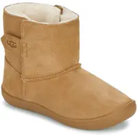 Ugg unisex para criança. 1157634T Keelan II Botins em pele castanha (28.5), Couro, Marrom, Plano, Velcro, Casual, moda infantil