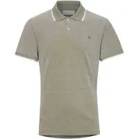 Casual Friday Camisa 'CFTristan' oliveira / branco