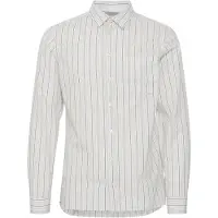 Casual Friday Camisa 'Anton' ecru / cinzento