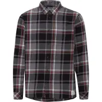 !Solid Camisa 'Craig' antracite / cinzento claro / vermelho ferrugem
