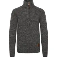!Solid Pullover 'Philostrate' castanho / cinzento escuro