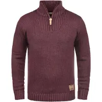 !Solid Pullover 'Petro' vermelho vinho