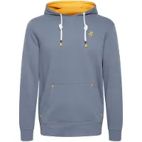 !Solid Sweatshirt 'Kenan' azul / amarelo