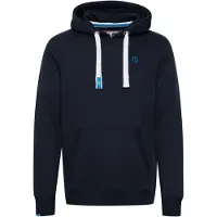 !Solid Sweatshirt 'Benn' azul escuro / branco