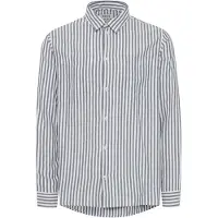 !Solid Camisa cinzento claro / branco