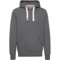 !Solid Sweatshirt 'BennHood' acinzentado / laranja / branco