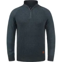 Blend Pullover 'Ganbolf' azul escuro / castanho / cinzento-prateado