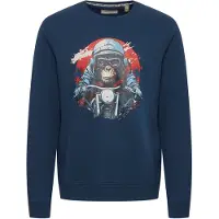 Blend Sweatshirt azul / cinzento / vermelho / preto / branco