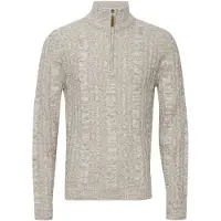 Blend Pullover 'Zotem' castanho / branco lã