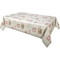 Habitable Toalha de mesa FOURNIL - ROUGE - 140X200 CM - Vermelho - 140x200 cm