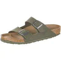 Birkenstock Sapato aberto 'Arizona' caramelo / oliveira / prata