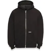 Dropsize Casaco em moletão preto / offwhite