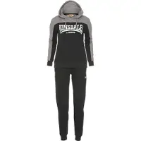 Lonsdale Fato de jogging cinzento / preto / branco