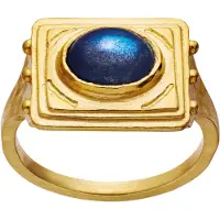 Maanesten Anel 'ROXANNE' azul / amarelo