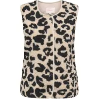 ONLY Colete de malha 'ONLBABY' bege / preto