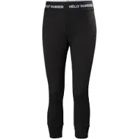Helly Hansen para mulher. 49381 Calça térmica 3/4 Lifa Merino Midweight preta (M), Preto, Homewear, Lã