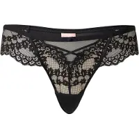 Hunkemoller Tanga 'Daisy' preto