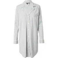 Ralph Lauren Camisola de pijama cinzento claro / branco