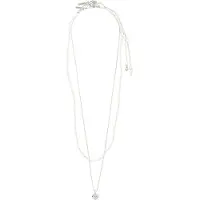 Pilgrim Colar 'Arlet' prata / branco pérola