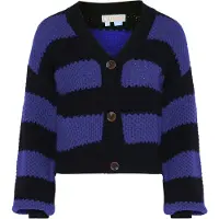 Libbi Casaco de malha azul-violeta / preto