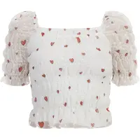 Mymo Blusa vermelho vivo / preto / branco