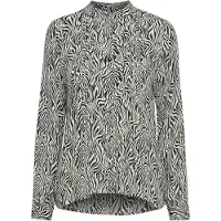 Ichi Blusa 'Marrakech' preto / offwhite