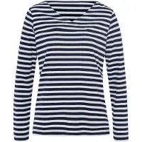 HEINE Camisa azul noturno / branco