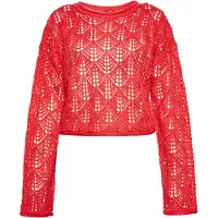 Swirly Pullover vermelho