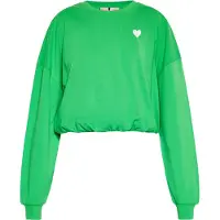 Swirly Sweatshirt verde / branco