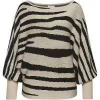LASCANA Pullover ecru / preto
