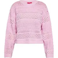 Swirly Pullover rosa claro