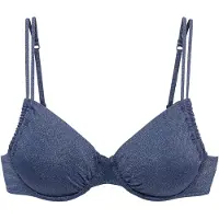 LASCANA Top de biquíni azul noturno