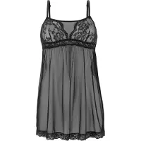 LASCANA Camisa de noite preto