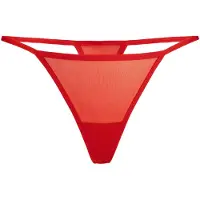 TEYLI Tanga 'Paski' vermelho fogo