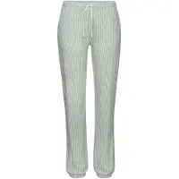 s.Oliver Calças de pijama verde pastel / branco
