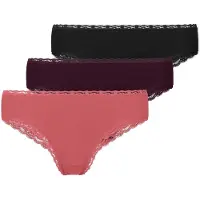 Snocks Cueca malva / vermelho vinho / preto