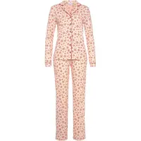 LASCANA Pijama 'Xmas' rosa pastel