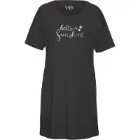 Vivance Camisola de pijama 'Dreams' preto / branco