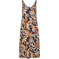 s.Oliver Camisola de pijama bege / azul escuro / laranja