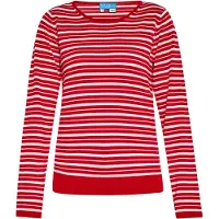 SANIKA Pullover vermelho / branco