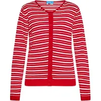 SANIKA Casaco de malha vermelho / branco