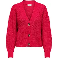 ONLY Casaco de malha 'ONLCarol' vermelho escuro