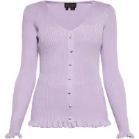 NAEMI Casaco de malha lavanda
